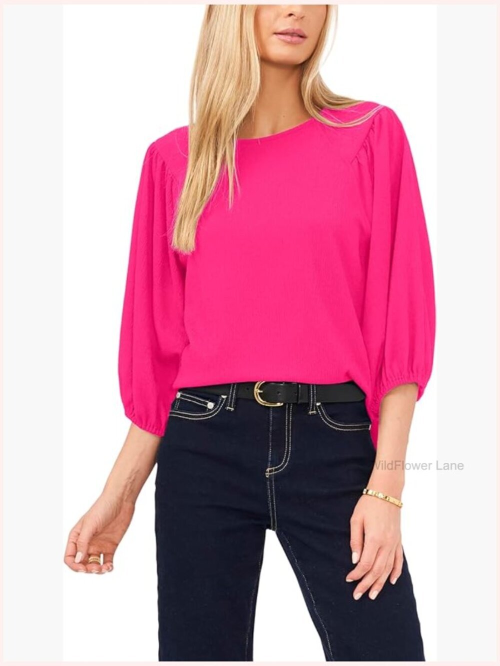 Puff Sleeve Knit Top with Ruffle Sleeves